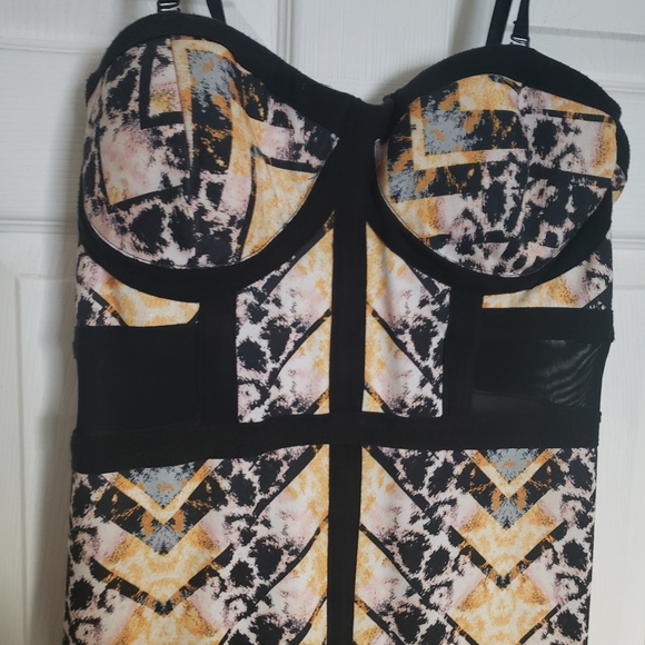 Material Girl Snakeskin print pushup dress - Picture 2 of 5